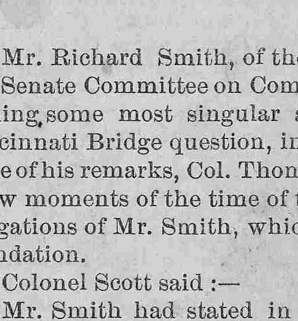 Tight crop of a scanned page of text in a historic newspaper